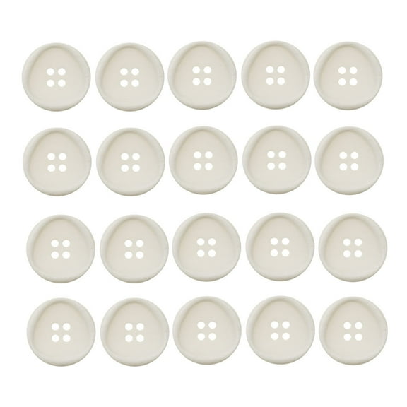 Masteelf 40pcs Round Resin Clothing Buttons for Simple DIY Sewing Projects