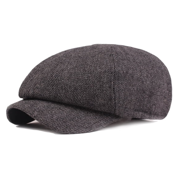 Men Casual Newsboy Caps Golf Beret Cabbie Driving Hat Winter Outdoor Warm Hats