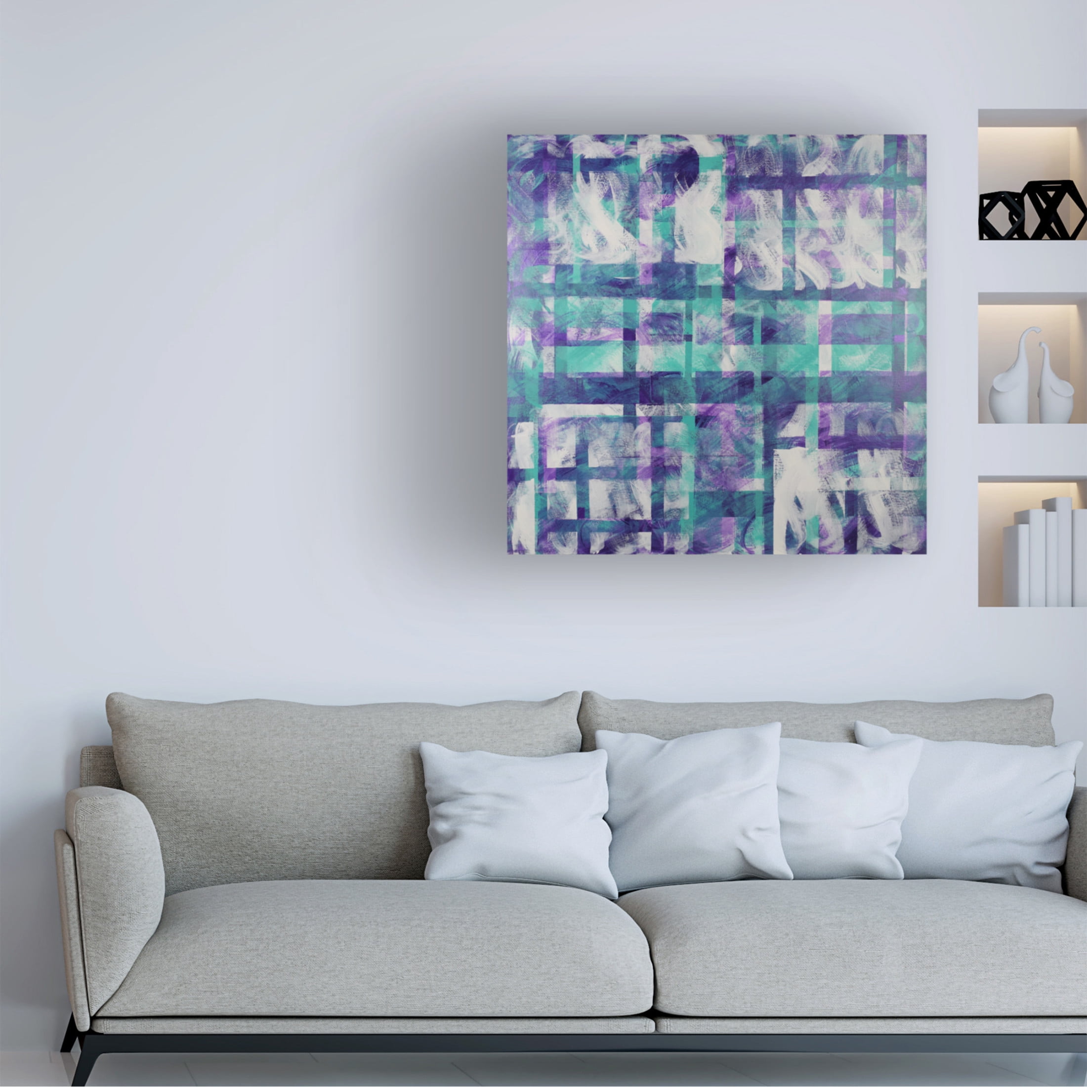Canvas Wall Art - Roxy Wuz Here 'Built Like Me' Wall Art for Living Room, Bedroom, or Office Décor by Trademark Fine Art - 18 x 18 Inches