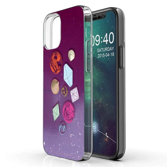 TalkingCase Slim Phone Case Compatible for Apple iPhone 12, 12 Pro, crystle Print, Lightweight,Flexible,Soft, USA