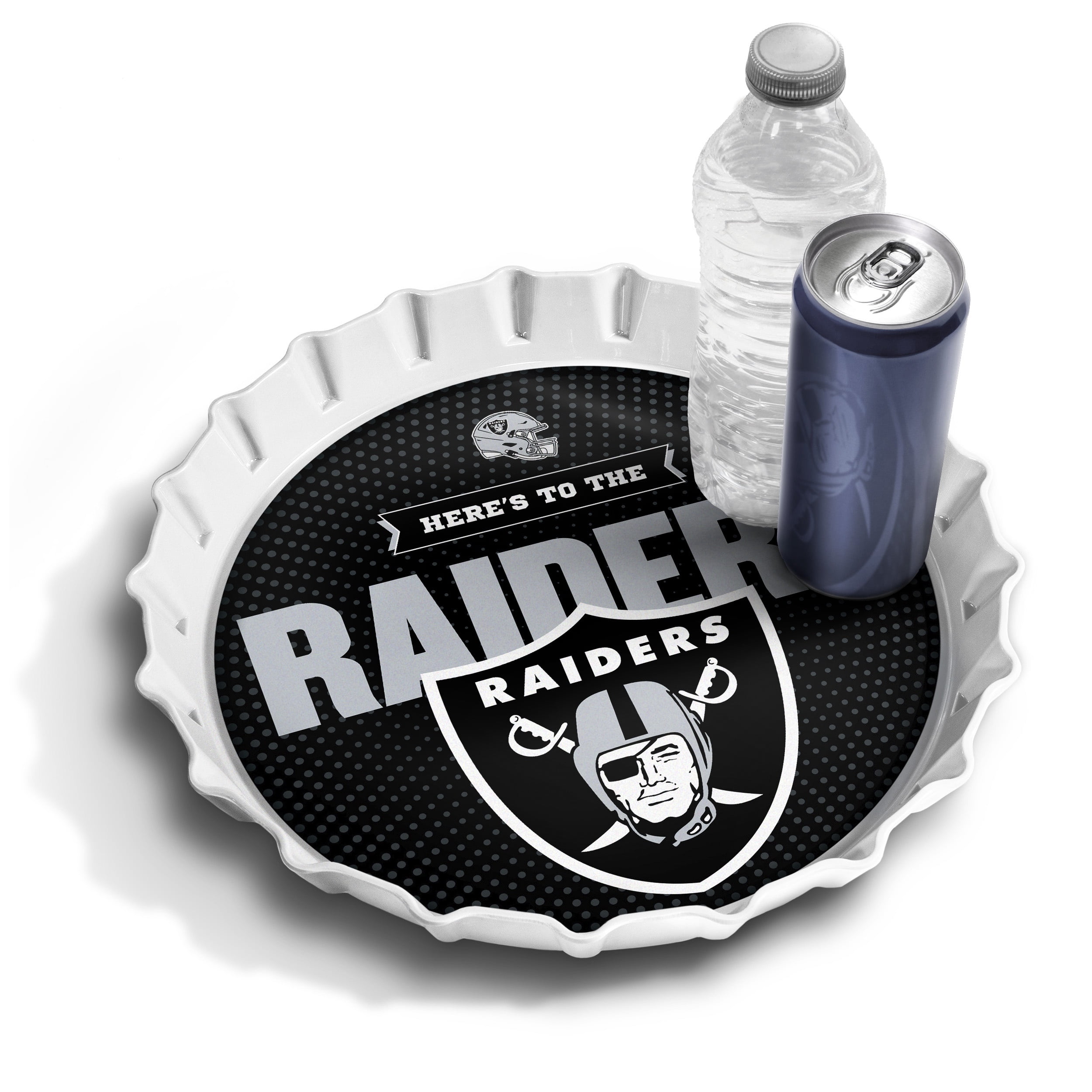 YouTheFan NFL Las Vegas Raiders Bottle Cap Serving Tray