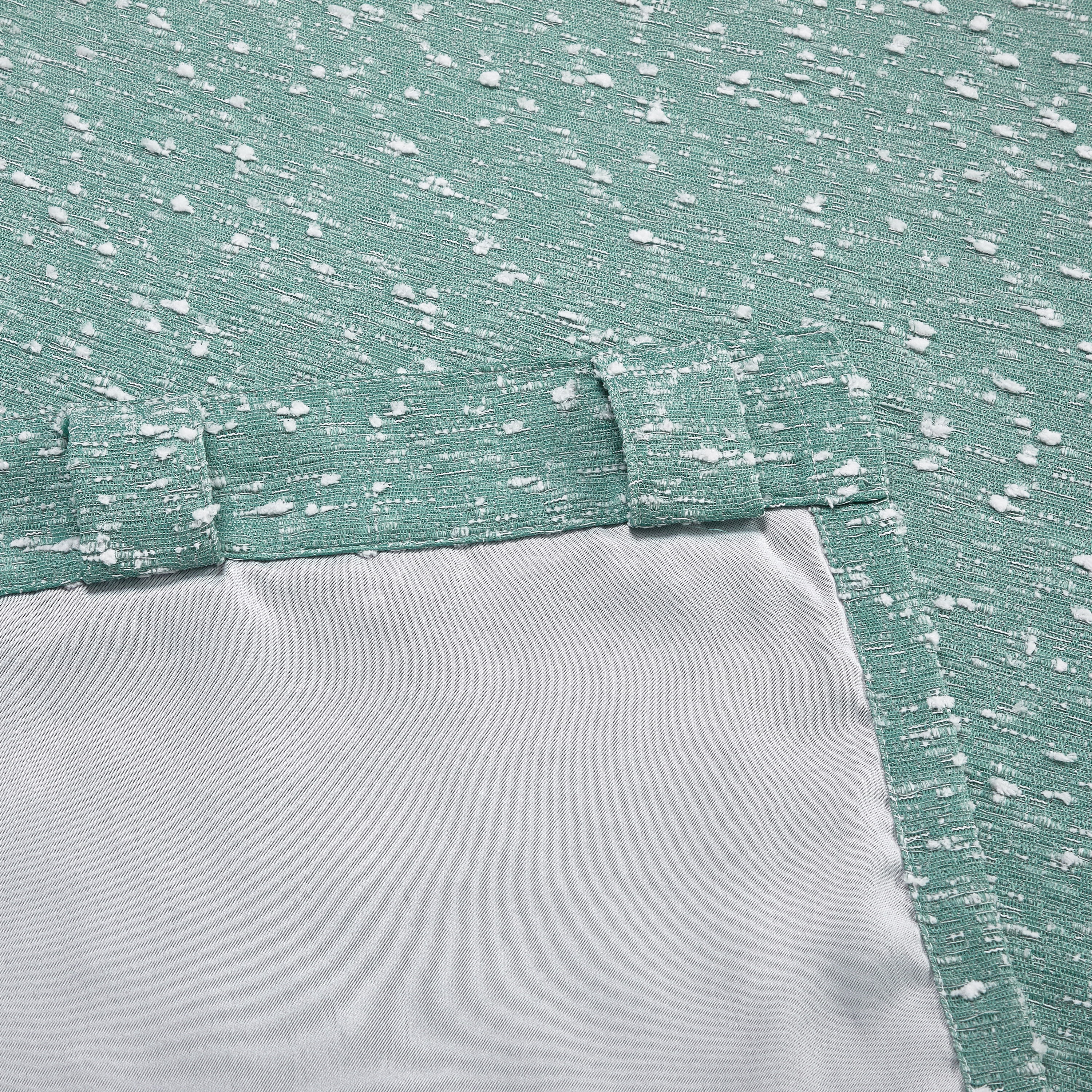 (2 pack) Better Homes & Gardens Boucle Blackout Curtain Panel, 1-Piece, Aqua, 50" W x 108" L