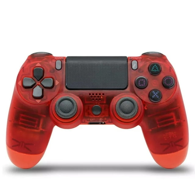 Mando Genérico Blue Mamba Compatible con Ps4 Inalámbrico Cristal Rojo
