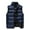 Dark Blue #14, variant on Quilted Jacket Men Sleeveless Zip Up Lightweight Jacket Cotton Padded Solid Color Winter Outerwear Thermal Warm Coat with Pockets Green M