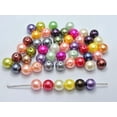 thumbnail image 2 of U8MO 100 Mixed Color Plastic Faux Pearl Round Beads 12mm Imitation Pearl Jewelry Make, 2 of 4