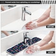 thumbnail image 5 of Coolnut 2 Pack Faucet Dry Mat for Kitchen Sink, Christmas Candy Berry 14x5 Inch Faucet Drying Mat Absorbent Mat Fast Dry Mat for Kitchen, Bathroom, 5 of 7