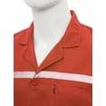 thumbnail image 4 of Yeahdor Unisex Reflective Strips Lab Coats Workshop Uniform Wear Resistant Work Coat Garage Workwear Orange XL/中号, 4 of 6