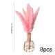 thumbnail image 3 of Paquete de 8 Tallos de Hierba Pampas Falsa con Jarrón, 32cm Ramas Florales Boho en Rosa y Blanco para Centro de Mesa de Boda, Decoración para Fiesta de Casa de Campo, 3 of 6