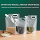 thumbnail image 3 of 10Pcs Grain Moisture-Proof Sealed Bag with Funnel, Transparent Grain Storage Bags, 3 of 4