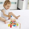 thumbnail image 6 of Magnetic Wooden Fishing Game Toy for Toddlers,Color Recognition Catching Play Set Toy,Hand Eye Coordination Fine Motor Skill Training Toy,Natural Wood Safe Early Learning Toy, 6 of 6