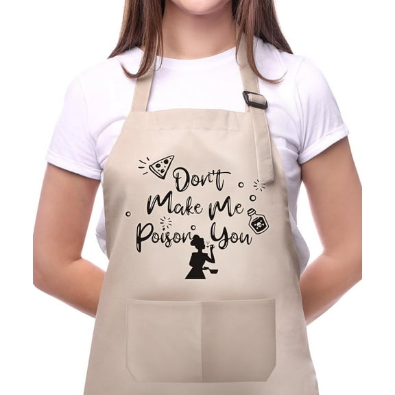 Funny Aprons for Women with Pockets for Baking Cooking,Cute Birthday Christmas Gifts for Mom Wife Friends Sister