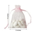 thumbnail image 6 of Efavormart 50PCS PINK Organza Gift Bag Drawstring Pouch Wedding Favors Bridal Shower Treat Jewelry Bags - 3"x4", 6 of 11