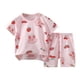 thumbnail image 1 of Odeerbi 6M-6Y Niños Niñas Conjuntos Verano Algodón Manga Corta Top Shorts Pijamas Juego de Dos Piezas, 1 of 3