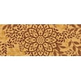 thumbnail image 2 of Allen, Kimberly 18x10 Black Ornate Wood Framed with Double Matting Museum Art Print Titled - Brown Mandala Leaves 1, 2 of 4