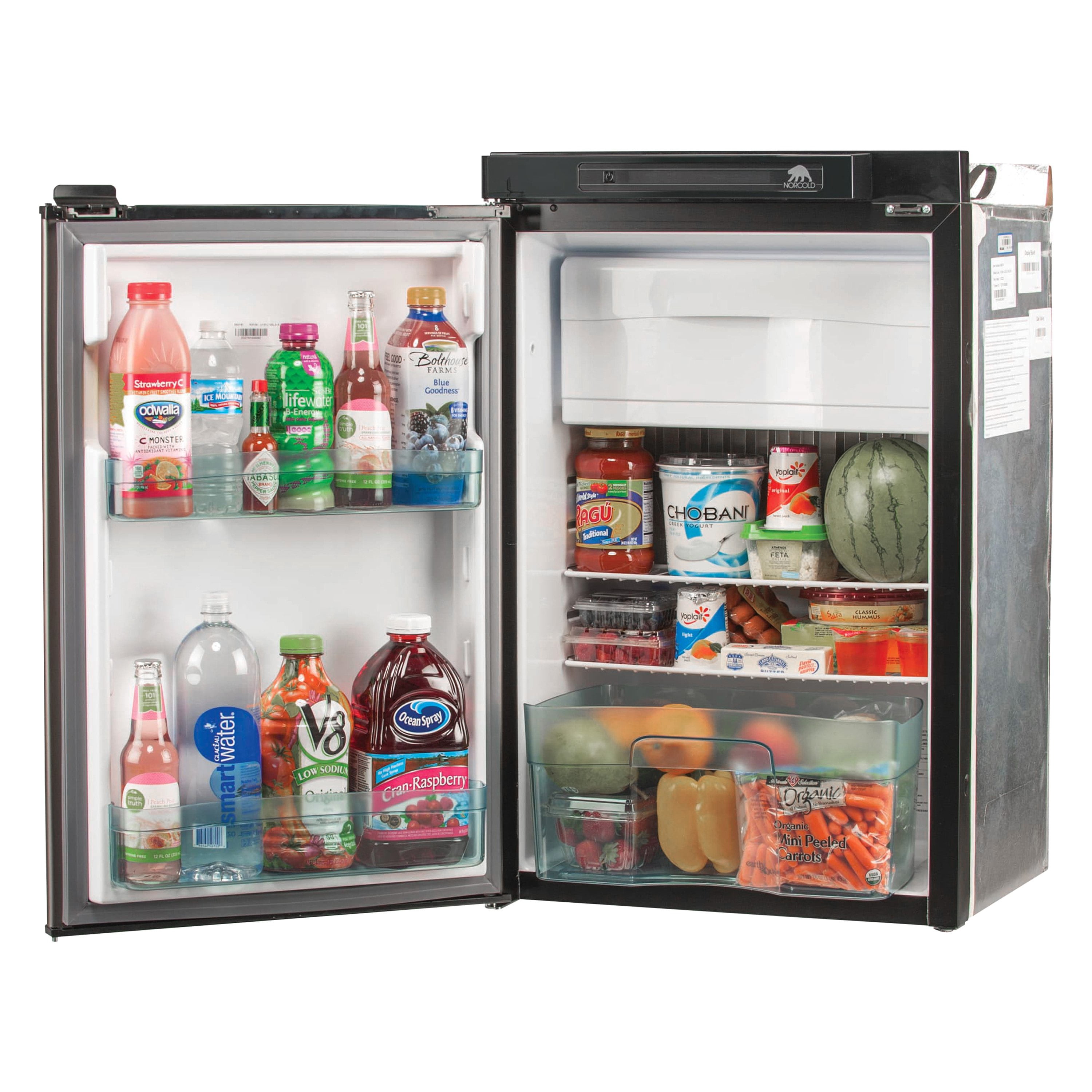 Norcold N3104AGR 3.7 cu.ft Black Trim Dual Compartment Refrigerator