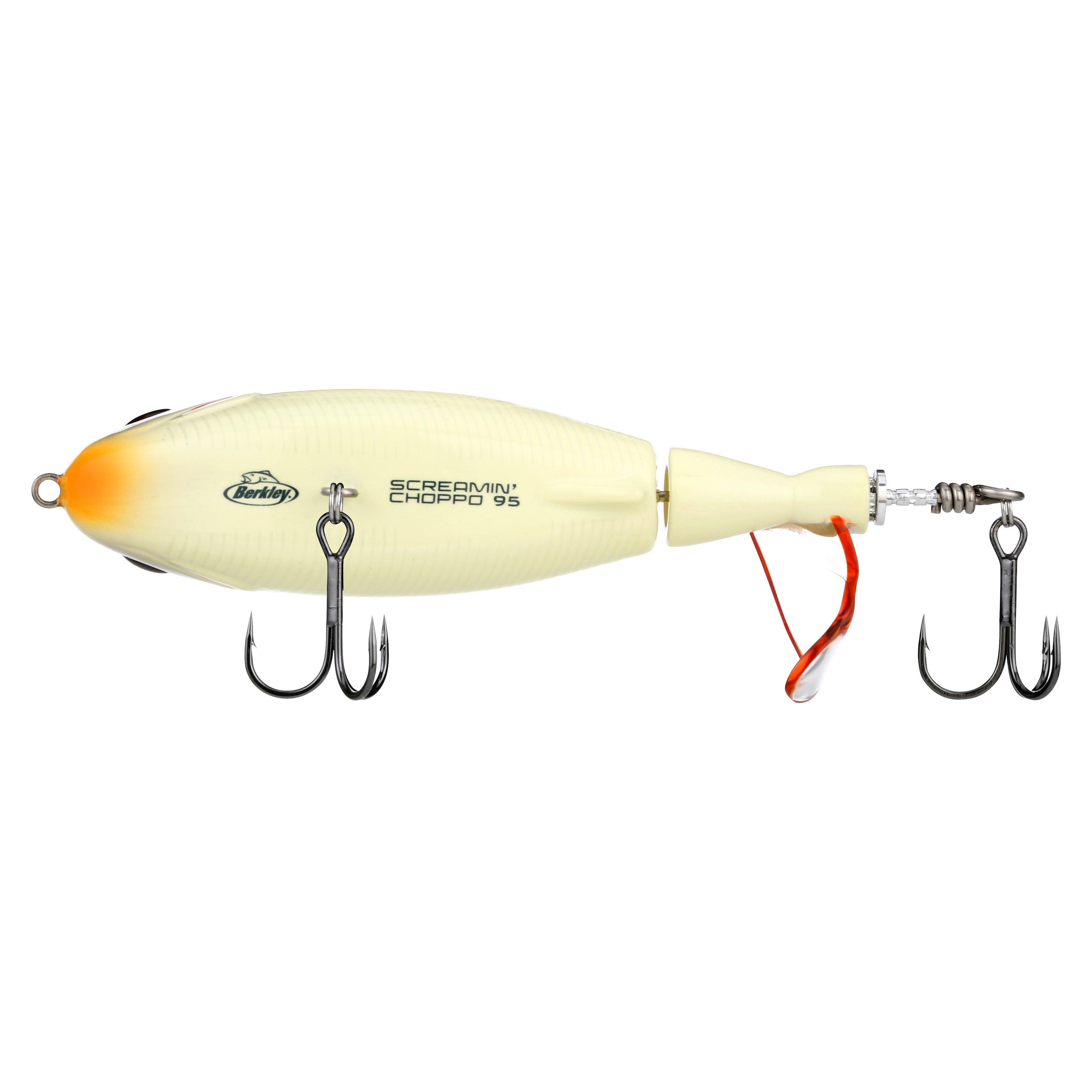 Berkley Screamin' Choppo Topwater Fishing Lure, Bone, Size 95 (1-Count)