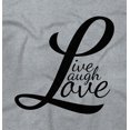 thumbnail image 2 of Live Laugh Love Cute Inspirational Women's Graphic T Shirt Tees Brisco Brands L, 2 of 3
