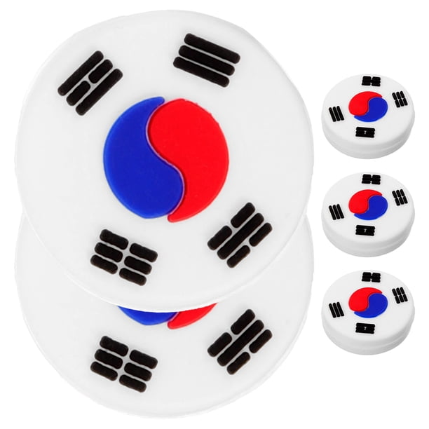 Amortisseur De Vibrations Pour Raquette De Tennis - Silicone, 7 X 2 X 0,8 Cm, Noir/bleu/orange