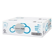 Angle View: Sofidel 410073 Heavenly Soft Paper Towel, 2-ply, 7.6" X 12", White, 600 Sheets/roll, 6 Rolls/ct