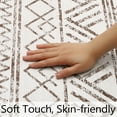 thumbnail image 6 of GlowSol 4' x 6' Machine Washable Rug for Living Room Moroccan Farmhouse Boho Distressed Area Rug Non-Shedding Non-Slip Floor Accent Rug Foldable Rug, Taupe, 6 of 6