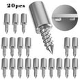 thumbnail image 1 of 20Pcs Self-Tapping Screws Cabinet Bracket Laminate Support Glass Studs Pegs, 1 of 10
