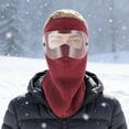 thumbnail image 4 of Unique Bargains 1 Pc Windproof Face Mask Removable Balaclava for Cycling Red, 4 of 6
