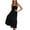 Black, variant on Womens Dresses Women Summer Bohemian Solid Color Casual Strapless Party Long Maxi Dress