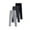 Black+Dark Gray+Light Gray, variant on SILVERCELL 3 Packs Little Girls Solid Leggings Tights Pants Big Girls Sports Dance Legggings 3-12T