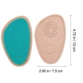 thumbnail image 2 of 1 par de plantillas invisibles para tacones altos con almohadilla para la palma delantera, antideslizantes y con media suela., 2 of 7