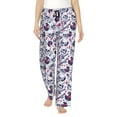 thumbnail image 1 of Balery music Skull record mike Pantalones de pijama para mujer, pijamas ultraligeros, pantalones de estar por casa-Large, 1 of 6