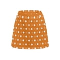 thumbnail image 2 of Uorisango Orange Polka Dots Tennis Golf Skirts Stretchy Stylish Running Sports Pickleball Skirt with Shorts Underneath Pockets Comfortable Polyester Spandex Fabric Outing Wear, 2 of 7