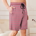 thumbnail image 6 of FRSASU Men's Swim TrunksStripe Beach Board Shorts with Pocket Swimwear Bathing Suits Shorts for Men Red, 6 of 6