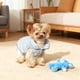 thumbnail image 4 of Chaleco acolchado acolchado de dos piernas para perros, abrigo abrigo impermeable para perros pequeños, tela negra azul rosado, tallas M L XL, cierre de cremallera, para exteriores en clima frío, 4 of 7