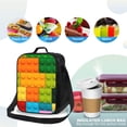 thumbnail image 4 of Balery Colorful Building Blocks Caja de Almuerzo y Bolsa de Almuerzo para Hombres y Mujeres, Bolsa de Almuerzo Reutilizable con Gran Capacidad, Bolsa de Almuerzo Aislada, 4 of 7