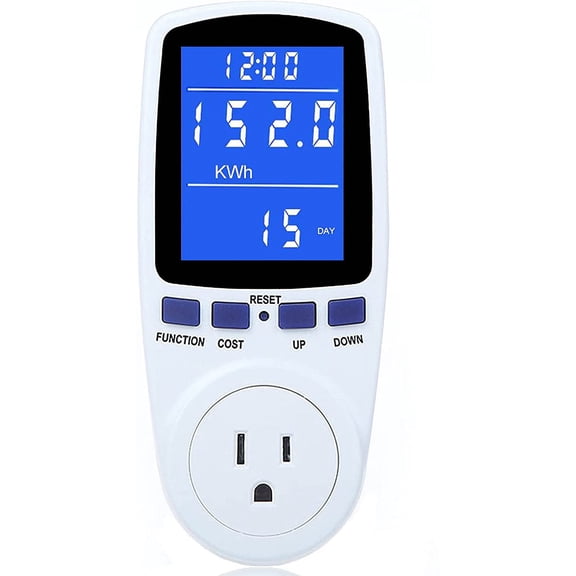 Upgraded Watt Power Meter Plug Home Electrical Usage Monitor Consumption, Energy Voltage Amps Kill Tester with Backlight, Overload Protection, 7 Modes Display