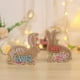 thumbnail image 1 of Figurita de Mesa Decorativa para Ventana de Pascua | Decoración para el Hogar y Fiestas | Artesanía Durable en MDF | Acento de Conejito Blanco Adorable | 1 Colgante | 15x11.5x1.8CM o 13x13x1.5CM, 1 of 5