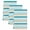 Turquoise, khaki, variant on Pink Grey Striped Kitchen Towels Set of 2, Farmhouse Stripes Modern Abstract Art Absorbent Dish Towels for Kitchen, Microfiber Hand Towel, Quick Drying Tea Towel for Cleaning Decorative Dishcloths