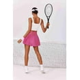 thumbnail image 3 of Pinspark Women's Athletic Skorts Pleated Tennis Skirt Cheer Skirts Lightweight Golf Workout Skirt High Waisted Preppy Skirts with Short Pockets, 3 of 8