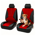 thumbnail image 6 of RIONIMA 2026 New 2Pcs Car Seat Covers Pu Car Seat Covers Front Seats Seat Covers for Car Truck Suv Red, 6 of 6