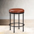 thumbnail image 2 of Caramel Color & Rounded Feet / Backless Stool for Counter, 2 of 5