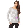 thumbnail image 2 of Sudadera Aeropostale LIPS para mujer gris extragrande, 2 of 2