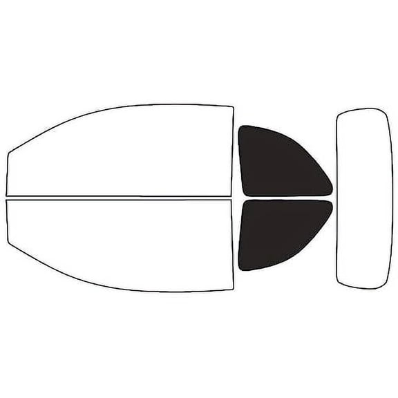 Rvinyl Window Tint Kit Compatible with Fiat 500 2012-2018 (Convertible) - Back Precut Kit - 20%