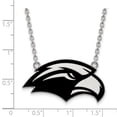 thumbnail image 2 of 925 Sterling Silver Rh-p LogoArt U of Southern Miss Large Enamel Pendant With Necklace; for Adults and Teens; for Women and Men, 2 of 3