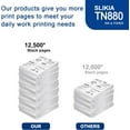 thumbnail image 3 of 3-Pack Black TN880 Toner Cartridge: Compatible TN880 TN-880 Replacement for Brother DCP-L5500DN L5600DN L5650DN MFC-L6700DW L6750DW L6900DW HL-L6200DW/DWT L6250DW L6300DW L5100DN Printer, 3 of 6