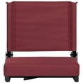 thumbnail image 5 of Emma + Oliver Set of 2 500 lb. Rated Lightweight Stadium Chair with Ultra-Padded Seat, Maroon, 5 of 11