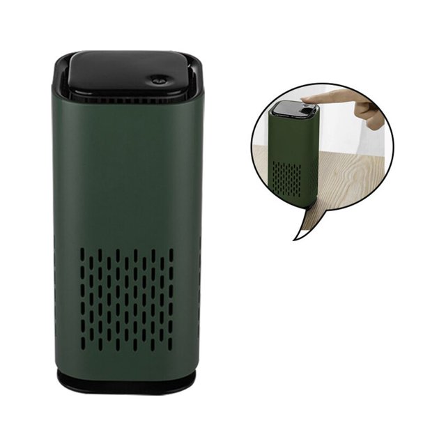 Ounissouiy Eliminador de polvo de olor de filtro de aire de escritorio portátil USB para coche de dormitorio de oficina en casa Suministros de limpieza para el hogar