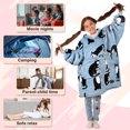 thumbnail image 6 of Catalonia Oversized Blanket Sweatshirt, Sherpa  Fleece Hoodie, Super Soft Warm Comfortable Pullover with Large Front Pocket for Boys Girls Teens Kids(7-13 yr), 6 of 7