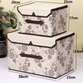 thumbnail image 2 of Boite de Rangement avec Couvercle Paniers et Boîtes de Rangement Pliables Lot de 4(Pétunia), 2 of 5
