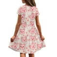 thumbnail image 5 of Uourmeti Pigs Kids Dresses Summer Cute Short Sleeve Crewneck Midi Dress Casual Swing Dresses with Pockets for 13-14 Years Old Girls, 5 of 6