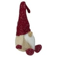 thumbnail image 3 of Northlight Chubby Smiling Gnome Plush Christmas Figure - 17" - Ivory and Red, 3 of 5